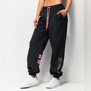 Vans Windbreaker Pants with Pink Highlights